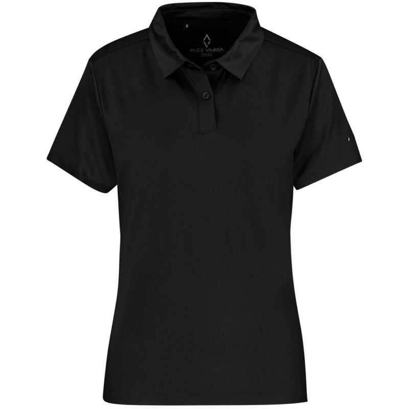Ladies Alex Varga Questana Seamless Golf Shirt – Black