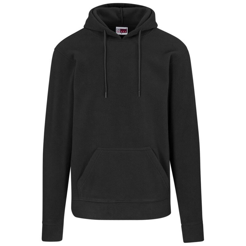 Mens Dawson Polar Fleece Hooded Sweater – Black