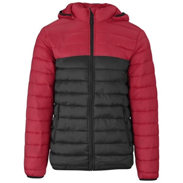 Mens Kyoto Two-Tone Jacket – Black Red