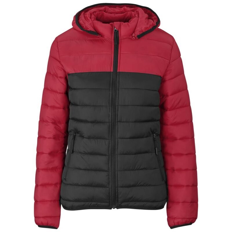 Ladies Kyoto Two-Tone Jacket – Black Red