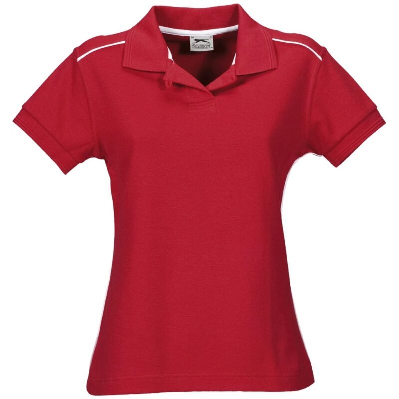 Ladies Backhand Golf Shirt – Red