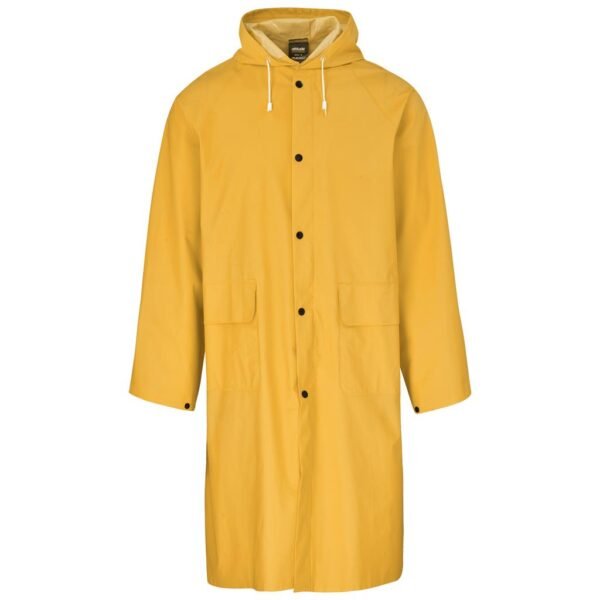 Light Duty Storm Rubberised Polyester/PVC Raincoat – Yellow