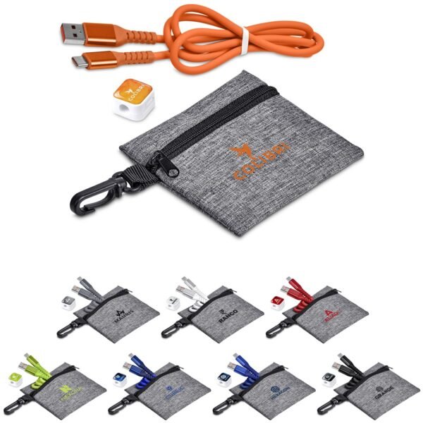 Altitude Tale Charging Cable & Clip in Clip Pouch