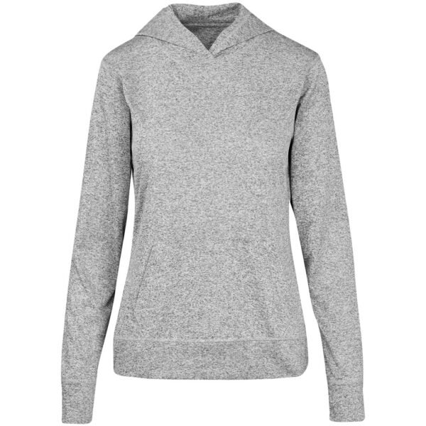 Ladies Fitness Lightweight Hooded Sweater – Grey