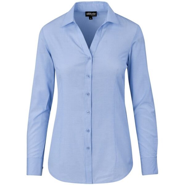 Ladies Long Sleeve Northampton Shirt – Sky Blue