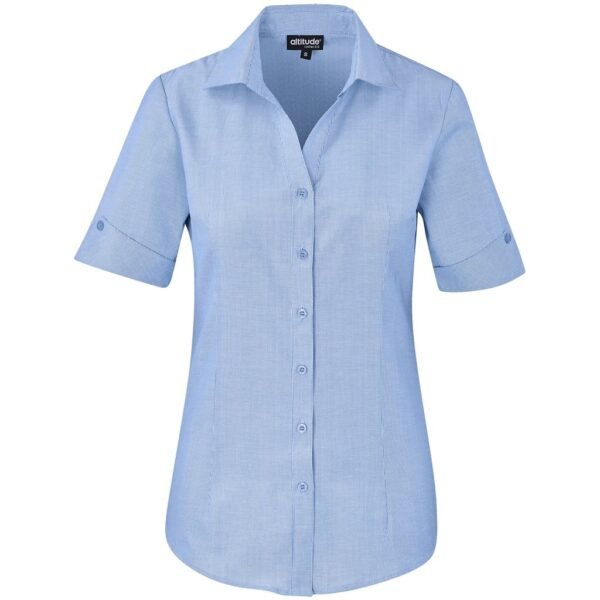 Ladies Short Sleeve Northampton Shirt – Sky Blue