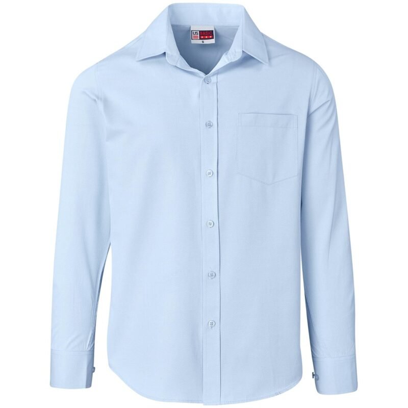 Mens Long Sleeve Carolina Shirt – Sky Blue