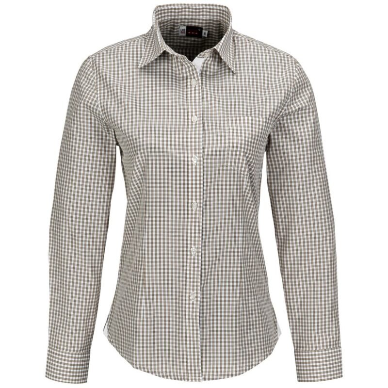 Ladies Long Sleeve Kenton Shirt – Khaki