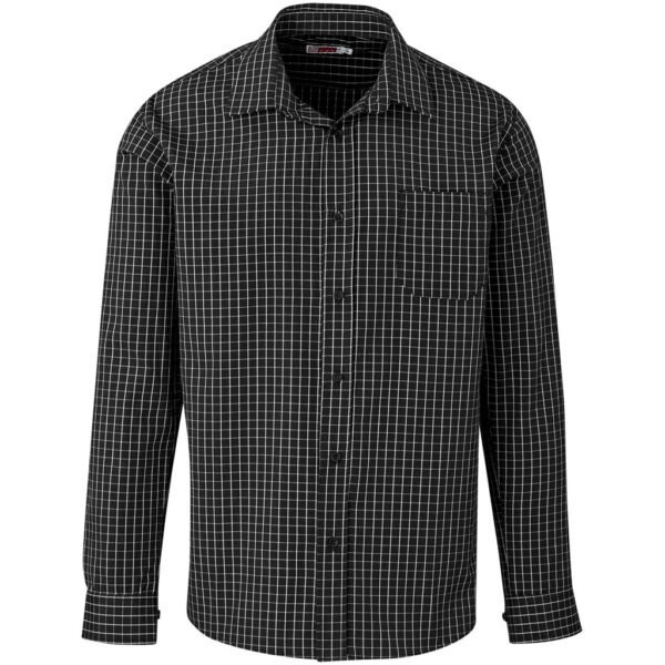 Men Long Sleeve Aston Shirt – Black