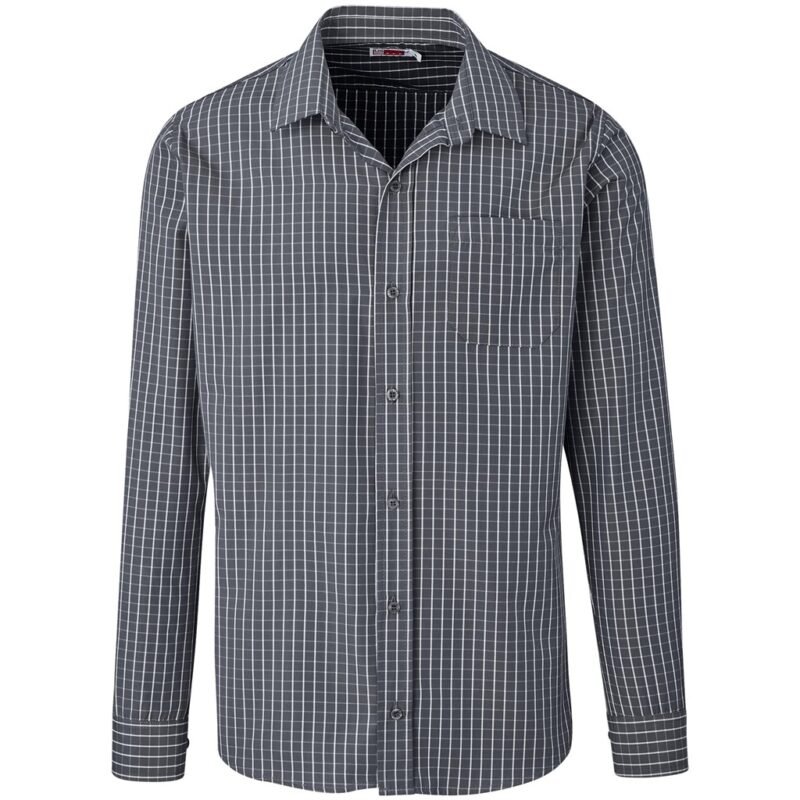 Men Long Sleeve Aston Shirt – Grey