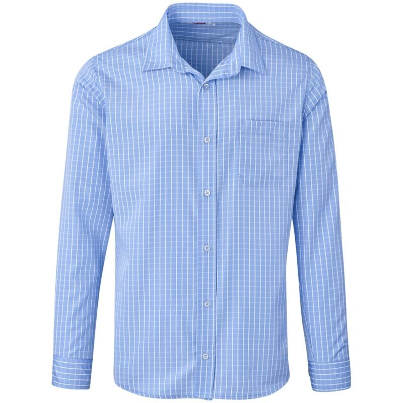 Men Long Sleeve Aston Shirt – Light Blue