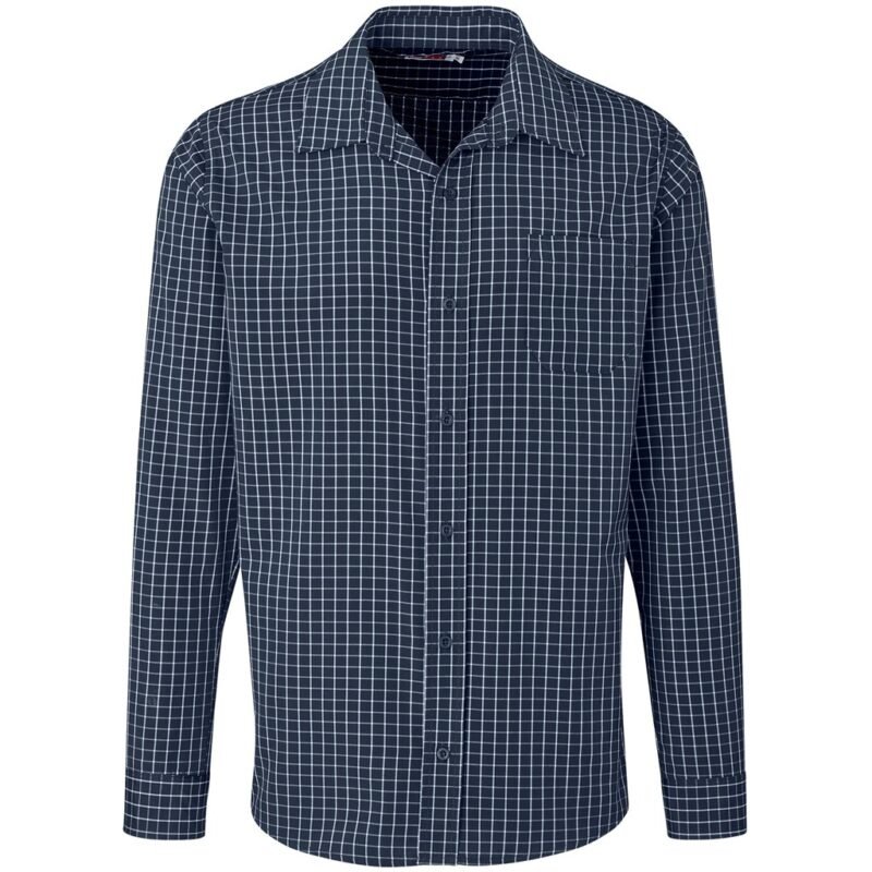 Men Long Sleeve Aston Shirt – Navy