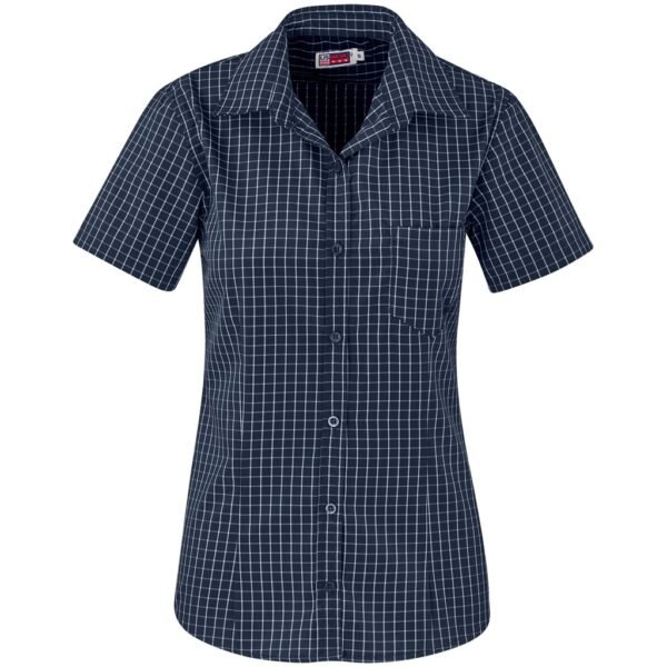 Ladies Short Sleeve Aston Shirt – Navy