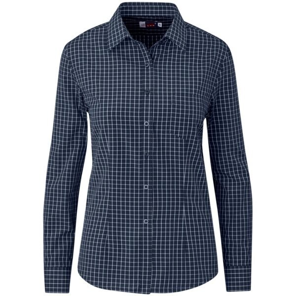 Ladies Long Sleeve Aston Shirt – Navy