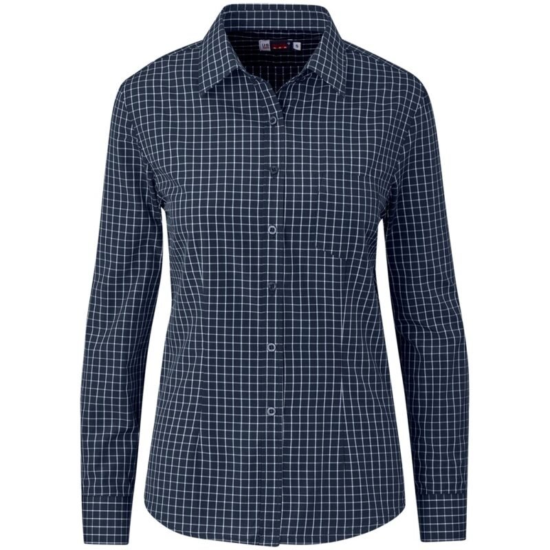 Ladies Long Sleeve Aston Shirt – Navy