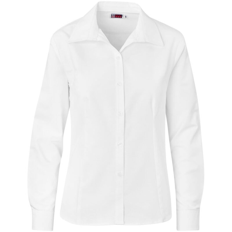 Ladies Long Sleeve Aspen Shirt – White