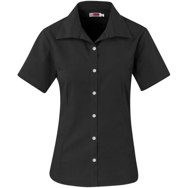 Ladies Short Sleeve Aspen Shirt – Black