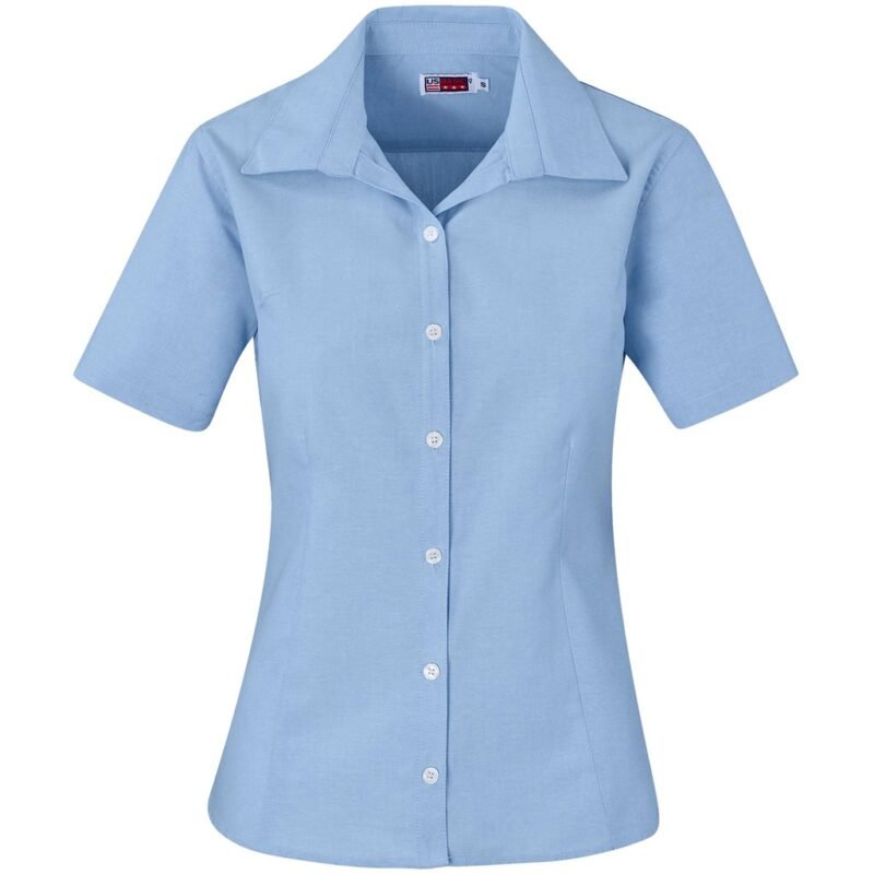 Ladies Short Sleeve Aspen Shirt – Blue