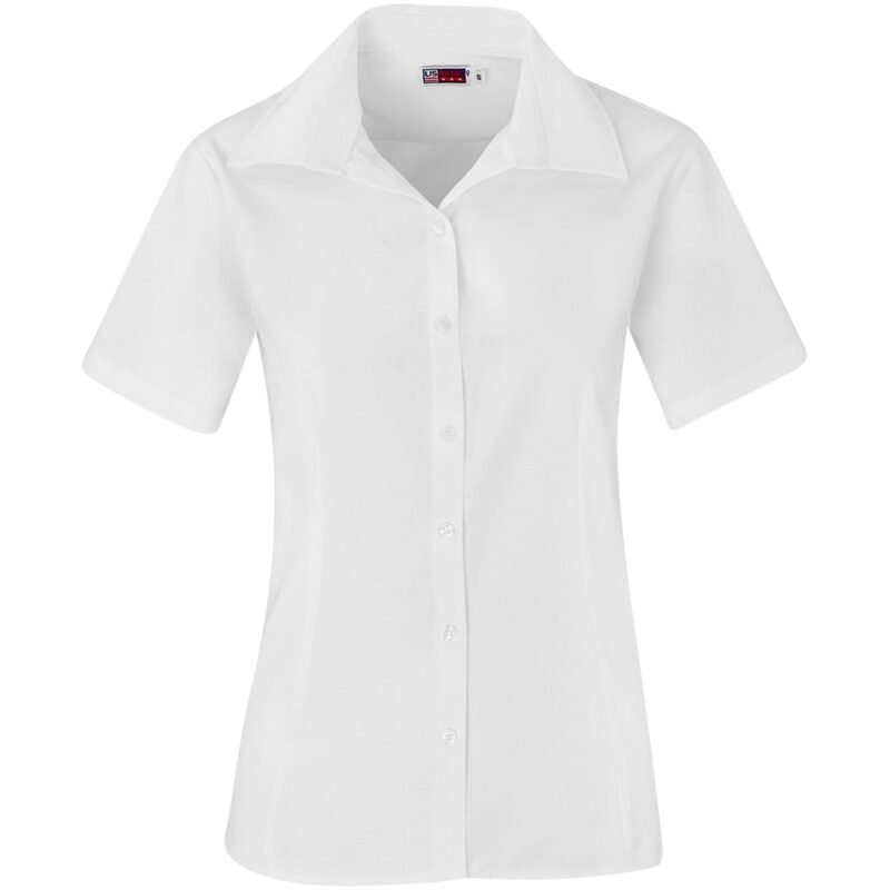 Ladies Short Sleeve Aspen Shirt – White