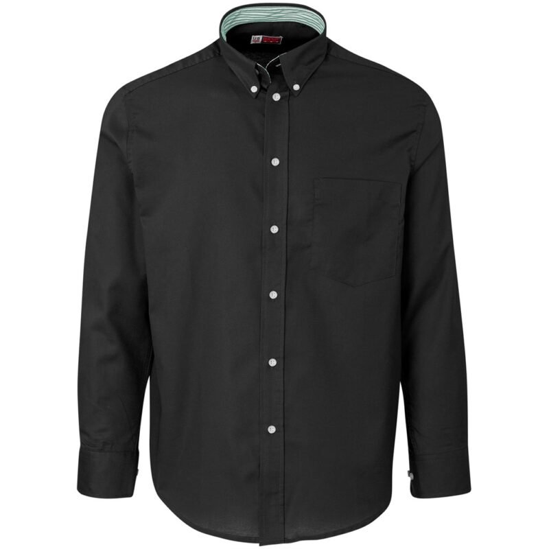 Mens Long Sleeve Aspen Shirt – Black