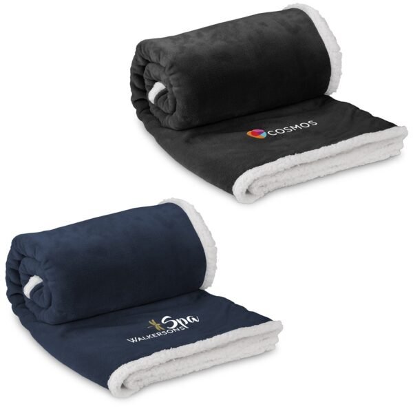 US Basic Mckinley Sherpa Fleece Blanket