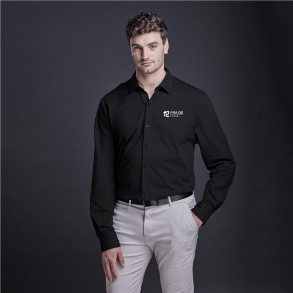 Mens Long Sleeve Alex Varga Cronus Knitted Shirt