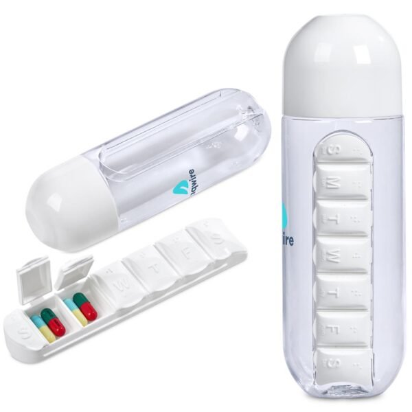 Altitude Vita-Stream Pill Box Plastic Water Bottle – 600ml