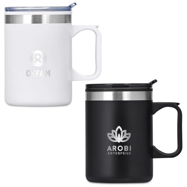 Kooshty Angelo Stainless Steel & Plastic Double-Wall Mug – 360ml