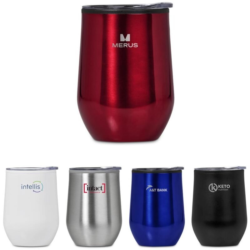 Serendipio Madison Stainless Steel & Plastic Double-Wall Tumbler – 350ml