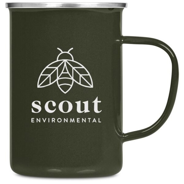 Andy Cartwright Satara Enamel Coffee Mug – 600ml – Olive