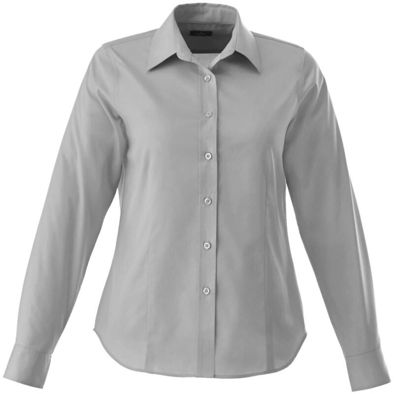 Ladies Long Sleeve Wilshire Shirt – Grey
